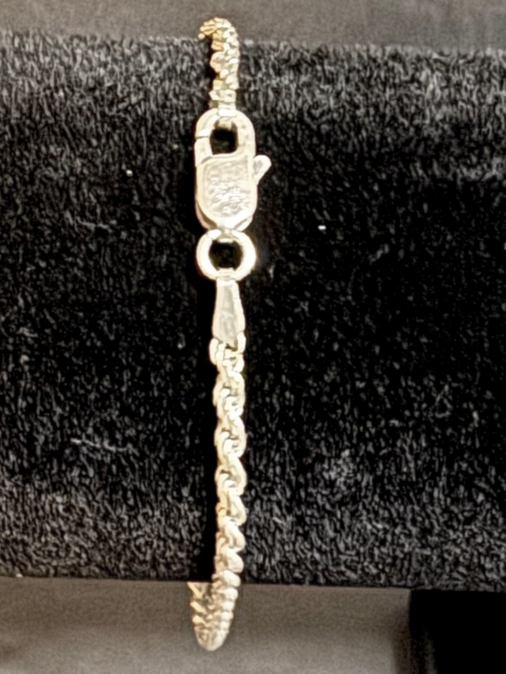 Delicate Sterling Silver Rope Chain Bracelet